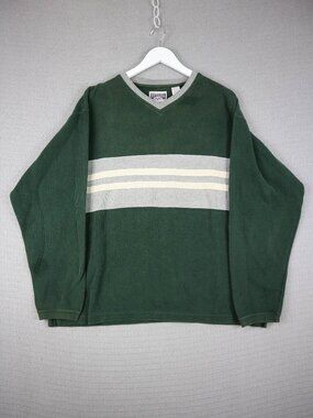 Nevada Jeanswear Y2K 2000s Style Classic Cotton Stripe Sweater Mens XL